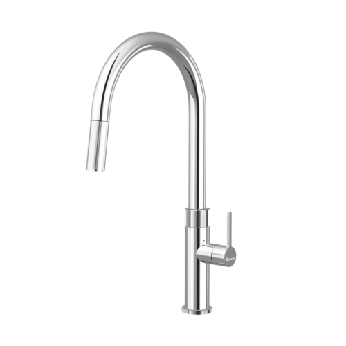 Vòi rửa chén dây rút Konox Lasi Chrome